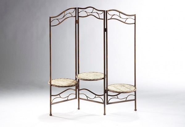 Paravent-Pflanzenständer-Pineta-Paravan-faltbar-aus-Metall-Holz