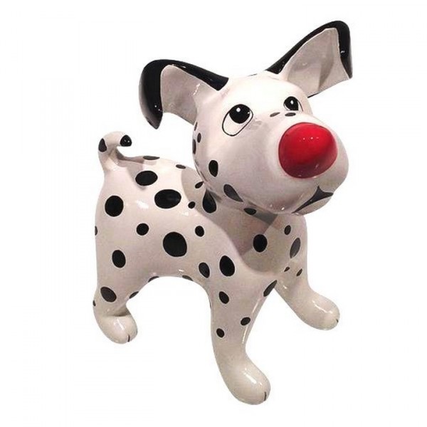 Deko Hund aus Fiberglas - Snoop Dog Black & White