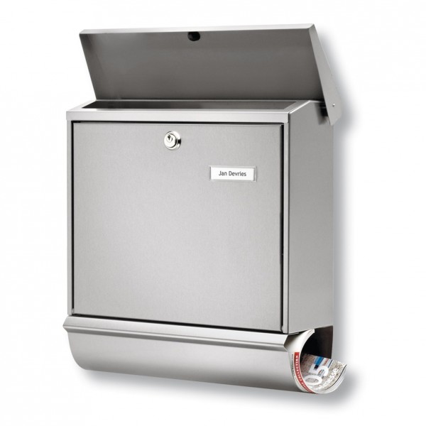 Comfort-Set BURG-WÄCHTER | Stahl-Briefkasten mit Zeitungsfach