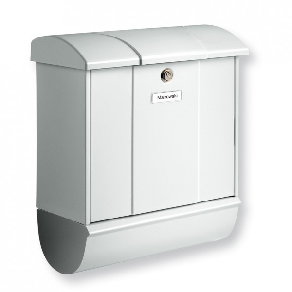 Olymp-Set BURG-WÄCHTER | Stahl-Briefkasten mit Zeitungsfach