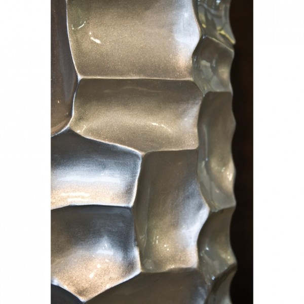 Mosaic Column silber | Kunstharz Pflanzsäule