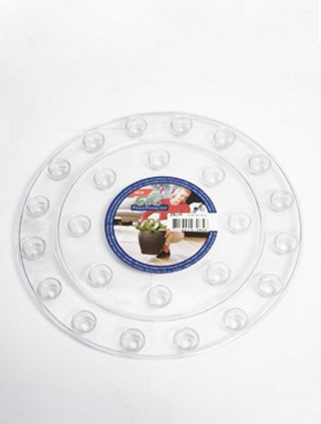 Transparente Untersetzer rund