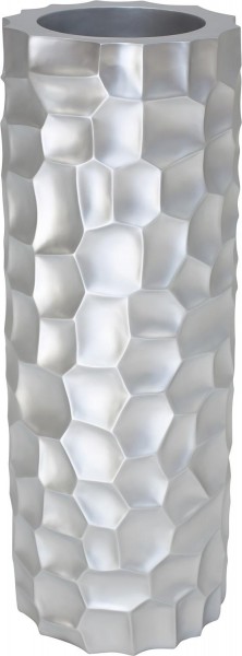 Mosaic Column silber | Kunstharz Pflanzsäule