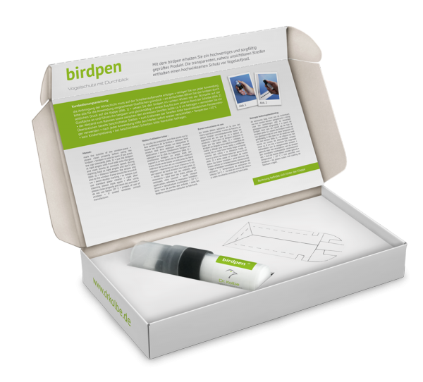 birdpen - Vogelschutz für die Glasscheibe