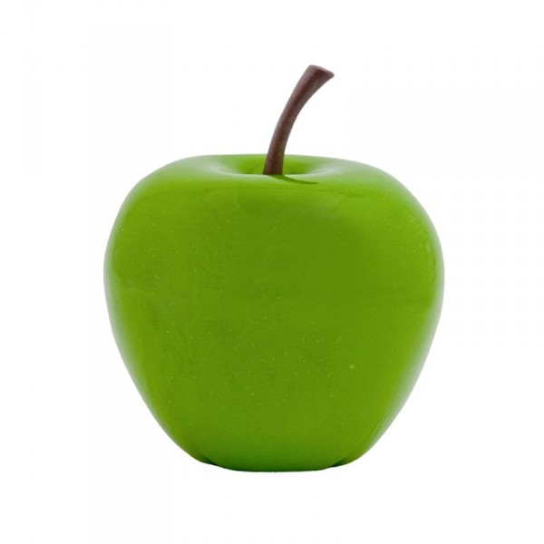 Apfel grün - apple fruit ein Kunstobjekt aus Fiberglas und Steinpulver