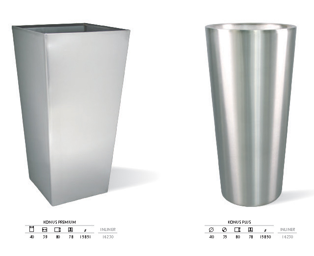pflanzkubel edelstahl, konus premium 80 cm | edelstahl-pflanzkübel | palmenmarkt, Design ideen