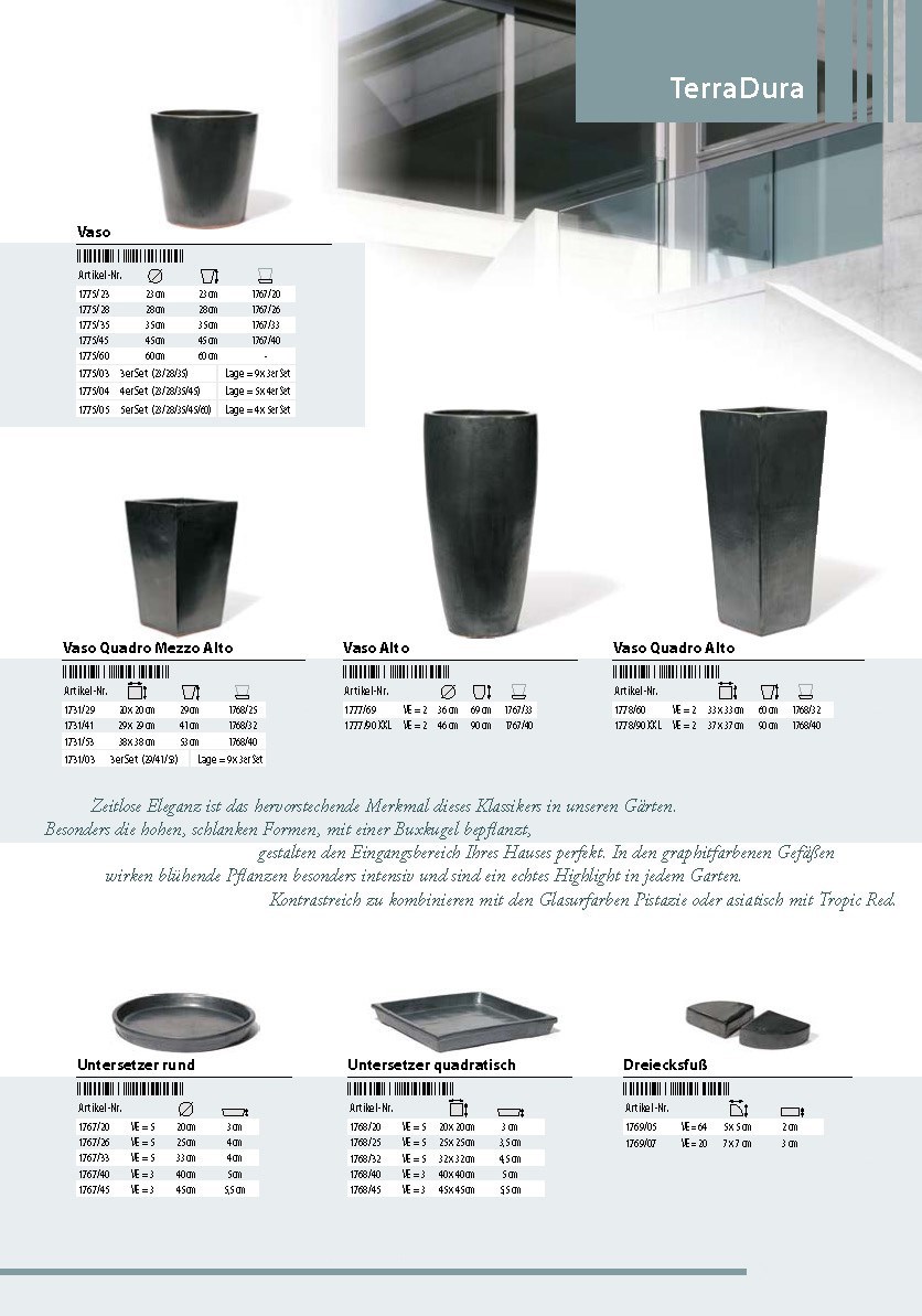 TerraDura-Keramik-Pflanzkuebel-Glasiert-Graphit