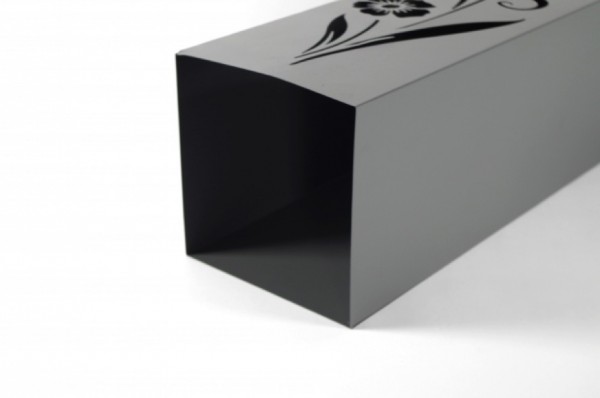 Metallsäule Flower mit Schale 90 cm