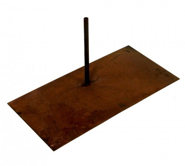 Rostmetall Platte 60 x 30 cm für Paravent