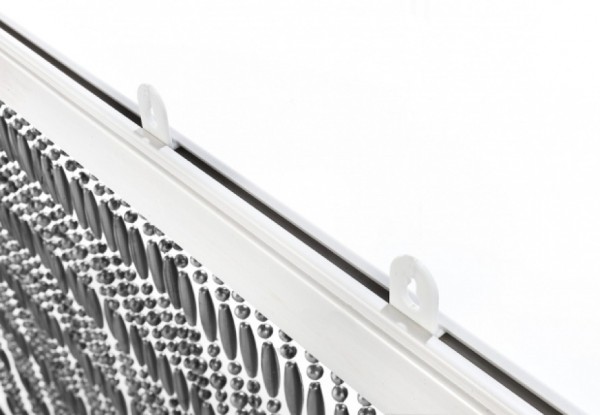 Kunststoff Türvorhang Pearl grau 200 cm