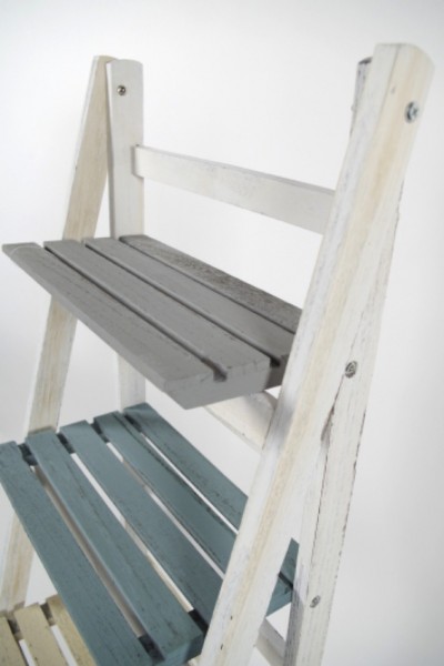 Vintage Holz Stufenregal