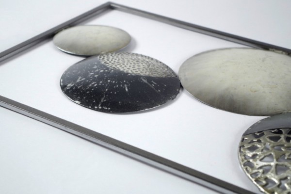 Slices Wandbild aus Metall