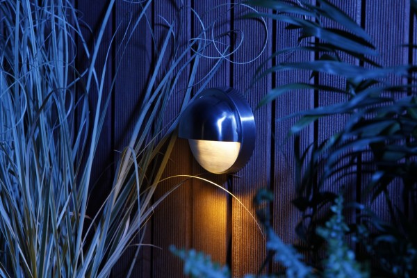 Garden Lights Palm SMD LED - Edelstahl Wandlampe