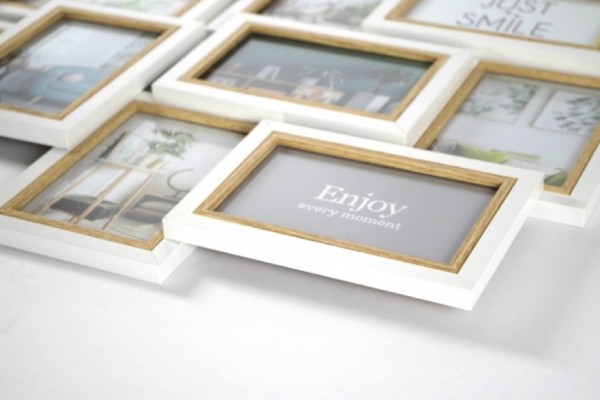 Holz Bilderrahmen Collage Big für 12 Bilder