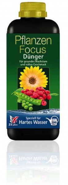 Pflanzen Focus Hartes Wasser - 1 Liter Düngerkonzentrat