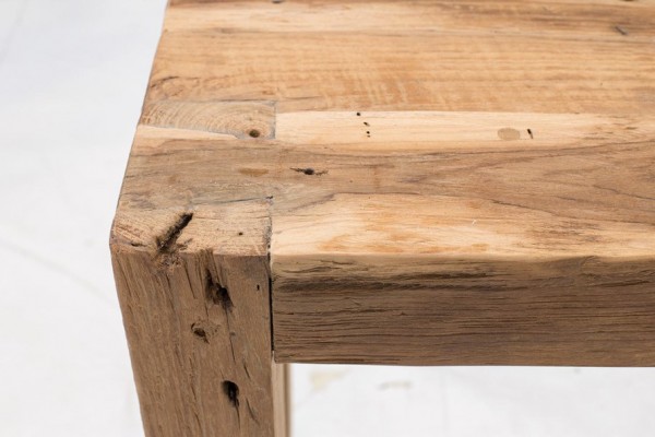 Happy hour Barsitzbank aus recyceltem Teakholz