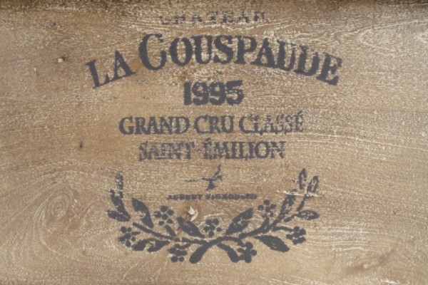 Canvas Sitzbank aus Holz braun mit Kissen 120 cm