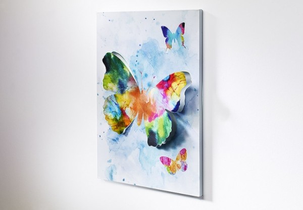 Xilo Metall Wandbild 3D Schmetterling