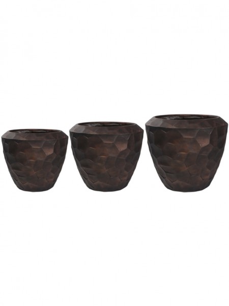 Cascara Bronze Keramik Pflanzkübel 3er Set