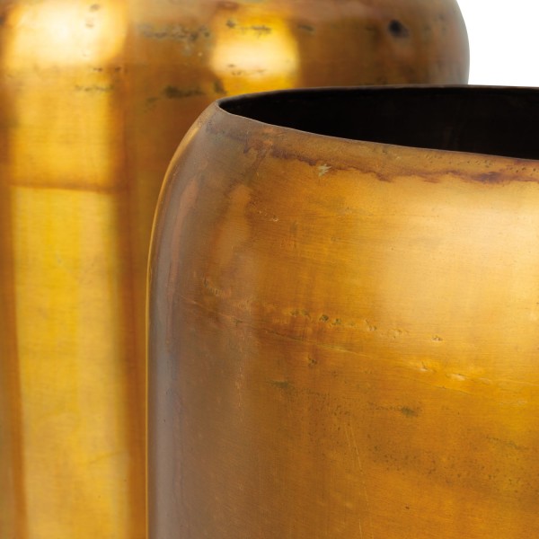 Aurum gold - Cylinder Metallkübel