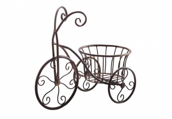 Metall Dekodreirad für 1 Pflanzkübel