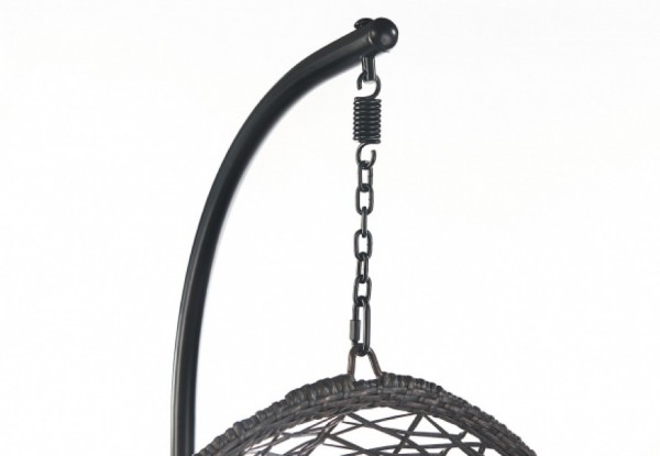 Crisscross Hängekorb aus Polyrattan - Komplettset