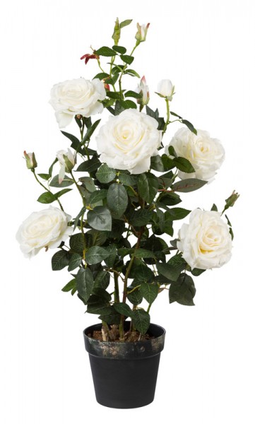 Rosen 90 cm im Topf - Kunstpflanze