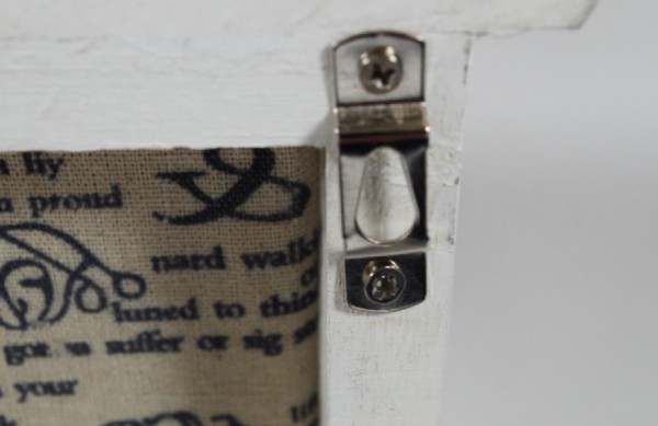 Garderobenregal weiß aus Holz mit 3 Schubfächer