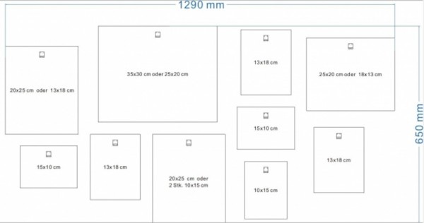 Dusky Holz Bilderrahmen Set 10 Bilder - verschiedene Größen