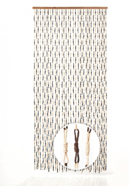 Türvorhang Knots Papierbraun 200 cm