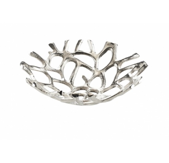 Dekoschale Weave aus Metall rund 31 cm