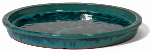 Ocean Green Untersetzer rund - Country Garden Steingut