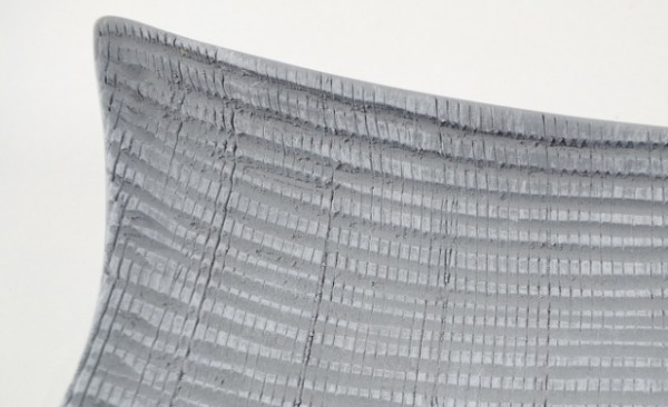 Grey Luf - Keramik Deko Schale eckig grau-weiß 33 cm