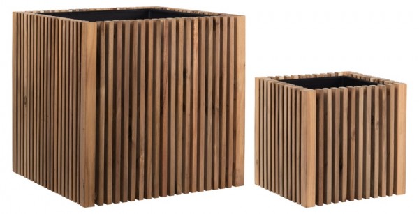 Akazien Holzkübel 2er Set