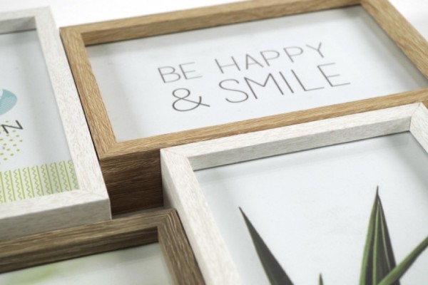 Be Smile Bilderrahmen-Collage aus Holz