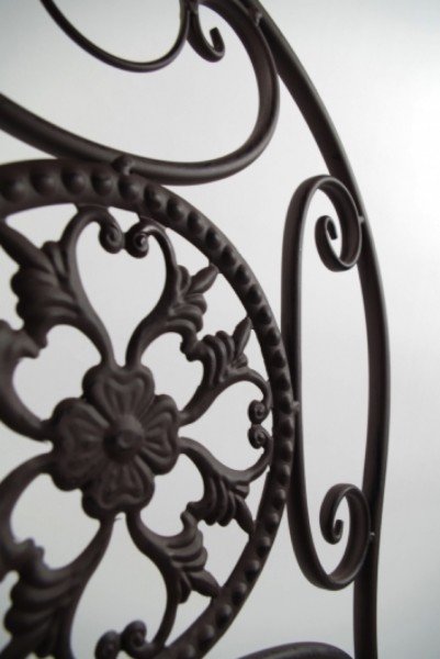 Darkbrown Klappstuhl aus Metall