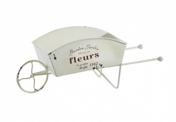 Metall Schubkarre - Garden Jardin Pflanzgefäß