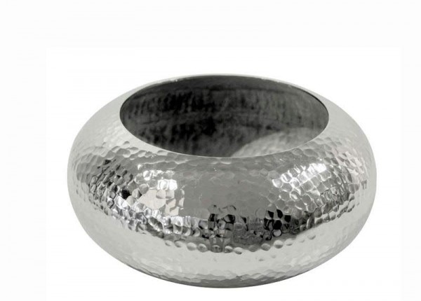Hammermetall Schale rund