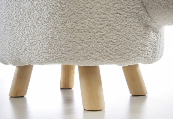 White Bunny Sitzhocker mit Staufach