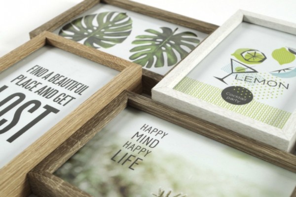 Be Smile Bilderrahmen-Collage aus Holz