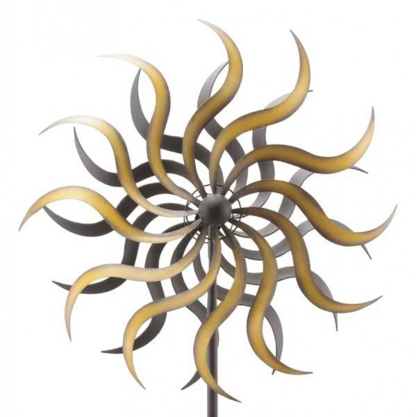 Windrad Solari aus Metall ø 38 - Höhe inkl. Stab 180 cm