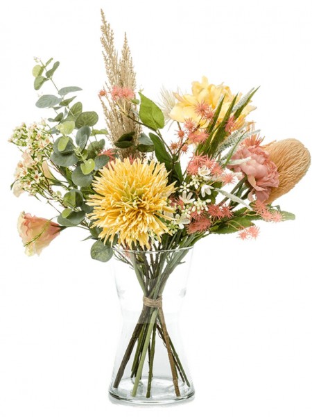 Soft Focus - Großer Kunstblumenstrauß 70 x 45 cm