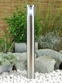 Argos LED Edelstahl Standleuchte