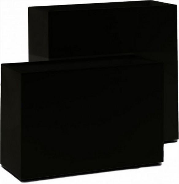 Premium Block Raumteiler - Pflanzkübel schwarz