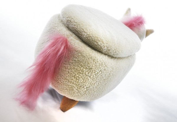 Kinderhocker Einhorn mit Staufach