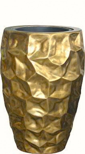 Gold Natas - Polystone Pflanzvase