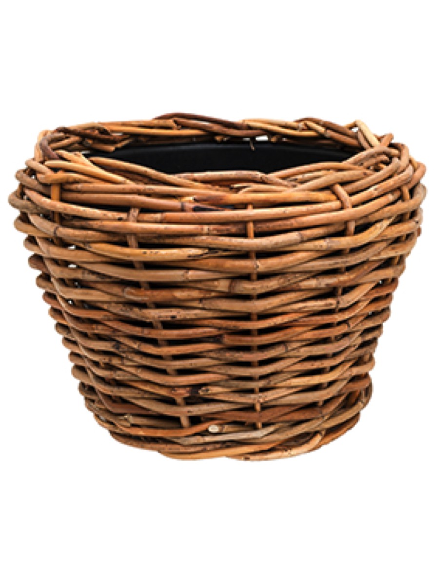 Drypot Outdoor Rattan braun Pflanztopf Terrapalme Heim und
