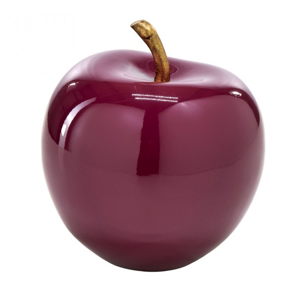 Deko Apfel aus Fiberglas und Steinpulver 21 cm