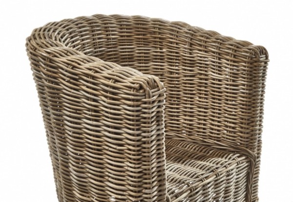 Rattansessel Rusto mit Kissen