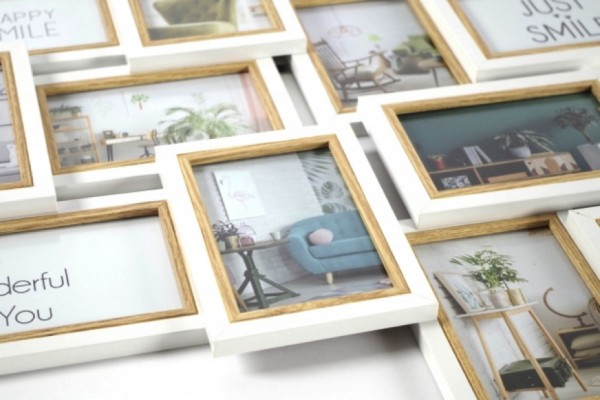 Holz Bilderrahmen Collage Big für 12 Bilder